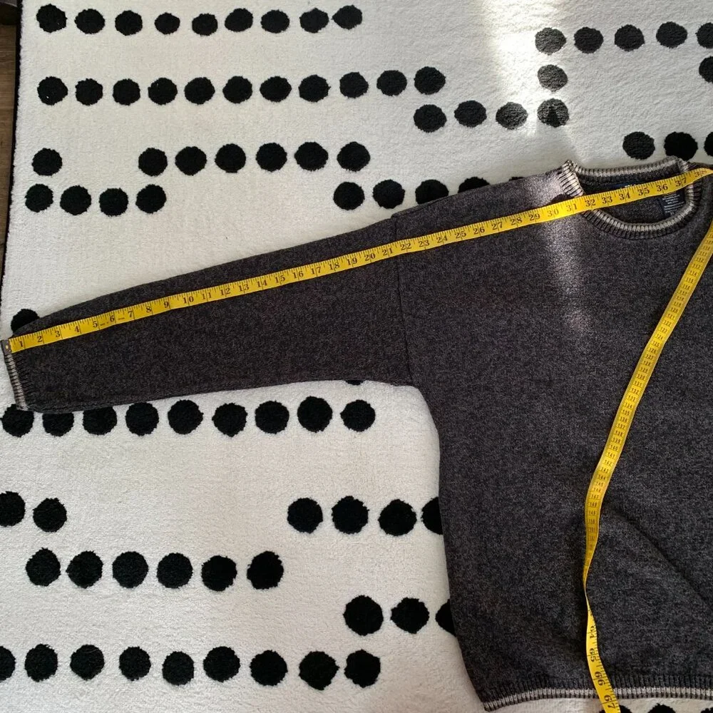 US Polo Association Vintage 90s Sweater XL Black Brown Knitted Crewneck Pullover - Picture 11 of 11